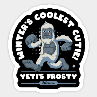 Funny Big Foot Christmas Sticker